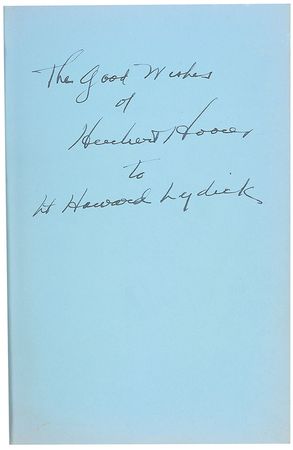 Lot #71 Herbert Hoover Book - Image 1