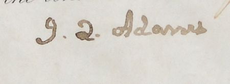Lot #12 John Quincy Adams Signed Document - Image 2