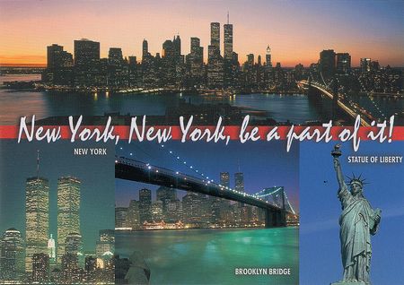 Lot #160 George W. Bush: Twin Towers postcard cancelled on 9/11 - Image 2
