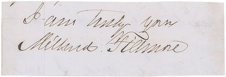 Lot #22 Millard Fillmore Signature