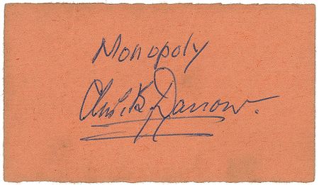 Lot #360 Charles B. Darrow: Chance card from the Monopoly inventor - Image 1