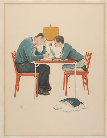 Lot #713 Norman Rockwell: Rockwell’s limited edition ‘School Days’ portfolio - Image 1
