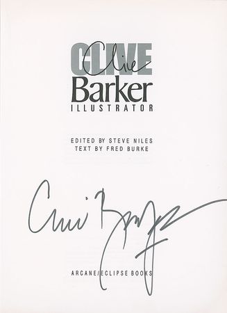 Lot #766 Clive Barker - Image 1