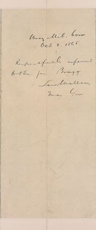 Lot #494 Lew Wallace Endorsement - Image 1