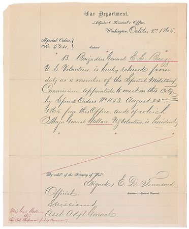 Lot #494 Lew Wallace Endorsement - Image 2