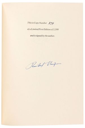 Lot #119 Richard Nixon Book - Image 1
