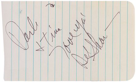 Lot #1153 Del Shannon Signature - Image 1