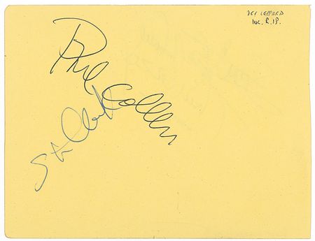 Lot #1010 Def Leppard Signatures - Image 1
