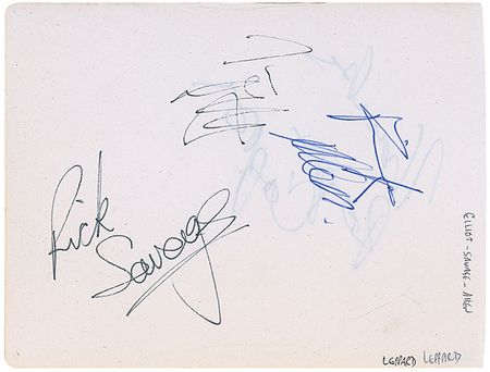 Lot #1010 Def Leppard Signatures - Image 2