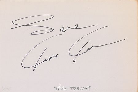 Lot #1175 Ike and Tina Turner Signatures - Image 1