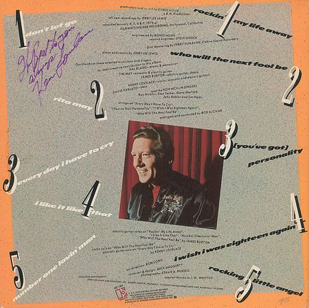 Lot #1094 Jerry Lee Lewis Album - Image 2