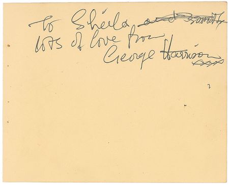 Lot #896 Beatles: Early set of Fab Four signatures with original drummer Pete Best - Image 1
