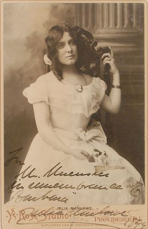 Lot #1342 Julia Marlowe Signed Photograph - Image 1