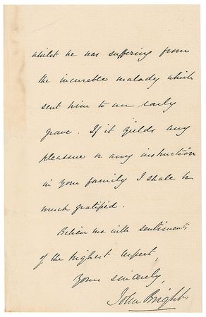 Lot #342 John Bright - Image 3