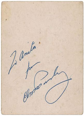 Lot #950 Elvis Presley: Nicely signed portrait from Presley’s breakout year - Image 1
