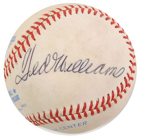 Lot #1630 Ted Williams and Joe DiMaggio Baseball - Image 2