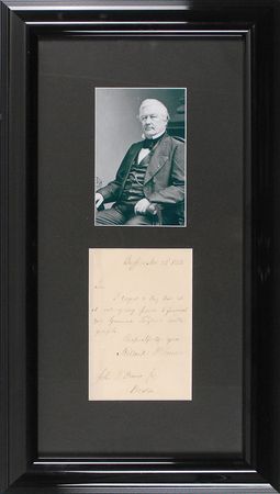 Lot #23 Millard Fillmore: “I regret to say that it