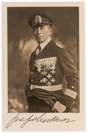 Lot #528 Felix von Luckner Signed Photographs - Image 1