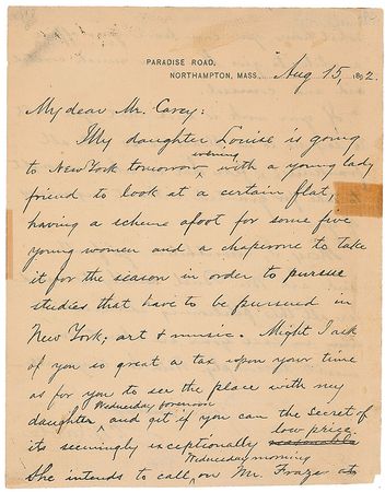 Lot #779 George Washington Cable Handwritten Letter Signed - Image 1