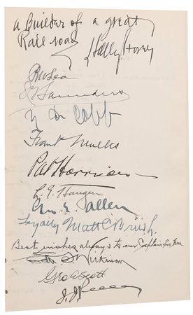 Lot #338 Bohemian Club: Private printing signed by 40 members of the highbrow Bohemian Club - Image 1