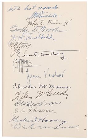Lot #338 Bohemian Club: Private printing signed by 40 members of the highbrow Bohemian Club - Image 2
