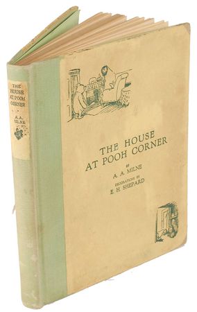 Lot #693 A. A. Milne and Ernest Shepard: Author Milne and illustrator Shepard sign a limited edition printing of The House at Pooh Corner - Image 2