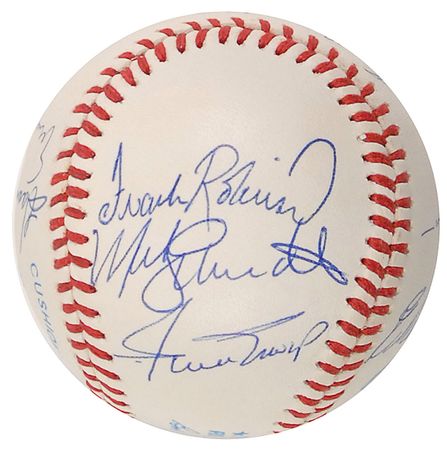 Lot #1429 Baseball: 500 Home Run Club: Choice example with Mantle and Williams sharing the sweet spot - Image 2