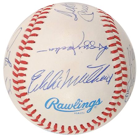 Lot #1429 Baseball: 500 Home Run Club: Choice example with Mantle and Williams sharing the sweet spot - Image 3