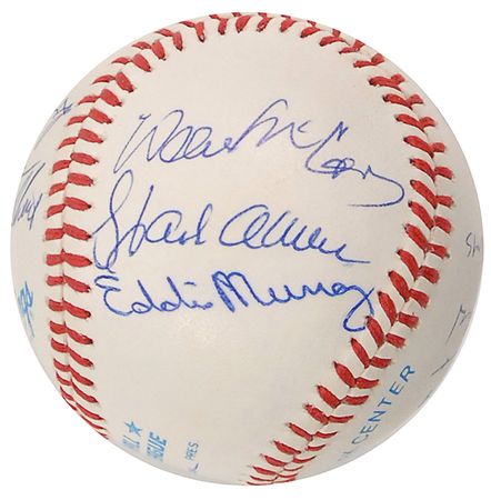Lot #1429 Baseball: 500 Home Run Club: Choice example with Mantle and Williams sharing the sweet spot - Image 4