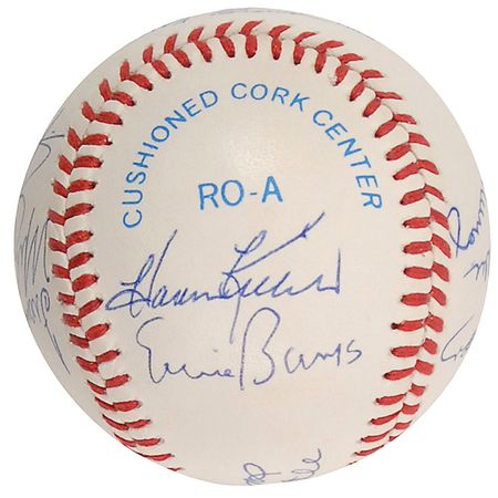 Lot #1429 Baseball: 500 Home Run Club: Choice example with Mantle and Williams sharing the sweet spot - Image 5