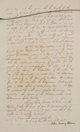 Lot #13 John Quincy Adams: Eyeing a potential conversion to the metric system, Adams questions discrepancies in measurements - Image 2