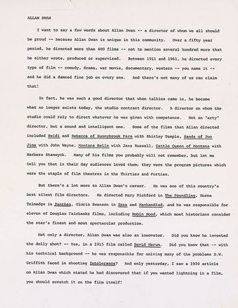 Lot #1201 George Cukor - Image 1