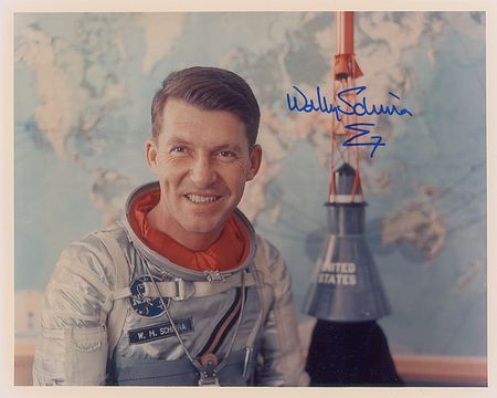 Lot #629 Wally Schirra Signed Photographs - Image 1