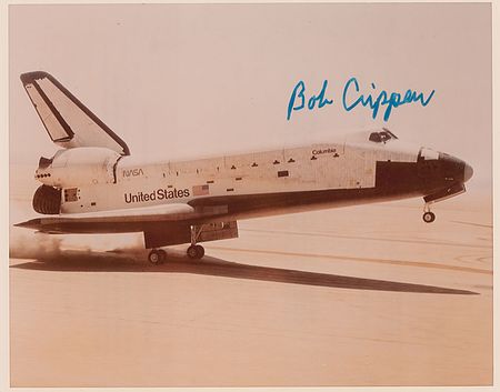Lot #596 Bob Crippen Signed Photographs - Image 1