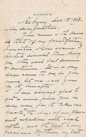 Lot #702 Erastus Dow Palmer: The pioneering sculptor name-drops Daniel Chester French and Augustus Saint-Gaudens - Image 1
