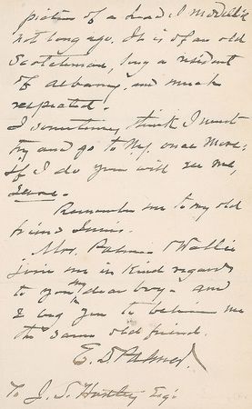 Lot #702 Erastus Dow Palmer: The pioneering sculptor name-drops Daniel Chester French and Augustus Saint-Gaudens - Image 3