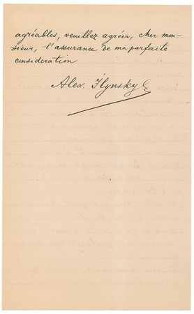 Lot #873 Alexander Ilyinsky: ?I send you three pieces from my 3rd suite ?Noure & Anitra? for orchestra? - Image 3