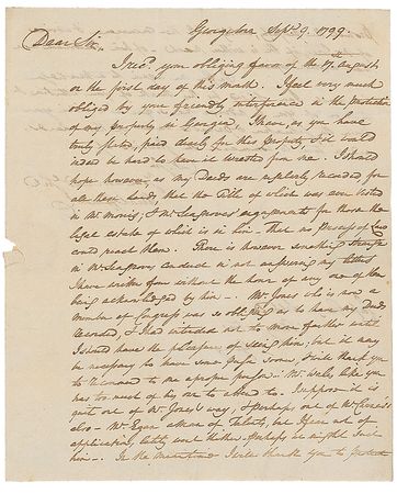 Lot #517 Uriah Forrest Handwritten Letter Signed - Image 1