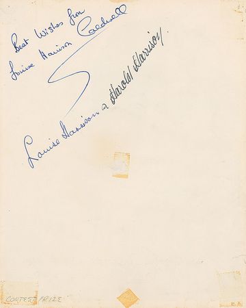 Lot #982 Beatles: Harrison’s Family Signed Photograph - Image 2