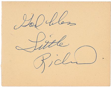 Lot #1096 Little Richard and Dusty Springfield Signatures - Image 1