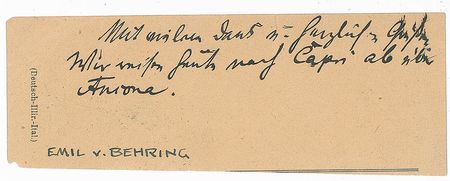 Lot #324 Emil Adolf von Behring: The first Nobel laureate in medicine - Image 2