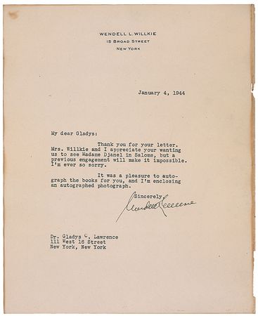 Lot #459 Wendell Willkie Group Lot - Image 1