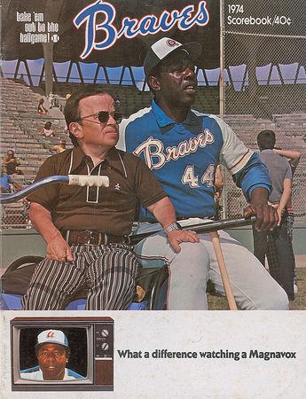 Lot #1455 Hank Aaron Program - Image 1