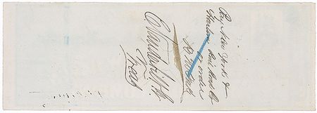 Lot #453 Cornelius Vanderbilt II Check - Image 2