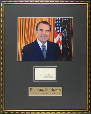 Lot #125. Richard Nixon Business Card