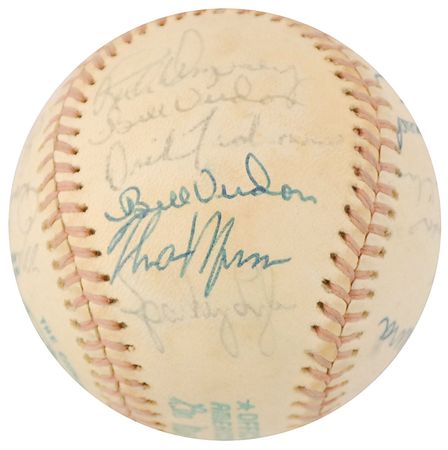 Lot #1445 NY Yankees Baseball - Image 1