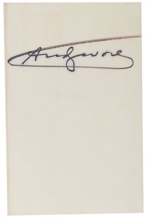 Lot #836 Andy Warhol Book - Image 1