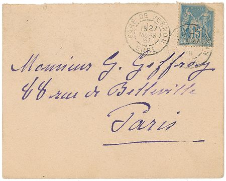 Lot #698 Claude Monet: Monet hopes for a favor from friend Georges Clemenceau on behalf of his son, just as the artist’s career begins to pay off - Image 3