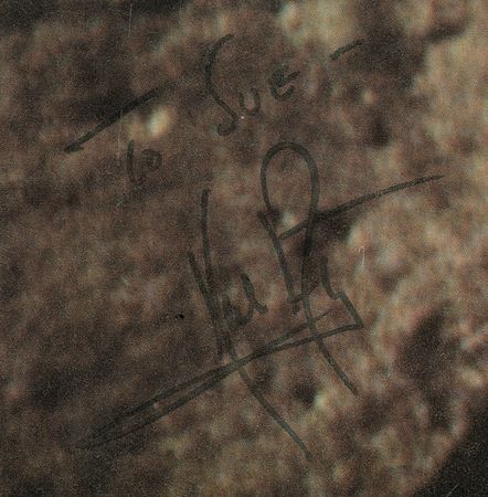 Lot #552 Neil Armstrong: Oversized NASA litho of Armstrong and Aldrin planting the flag - Image 2