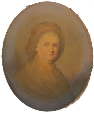 Lot #3 George and Martha Washington: Handsome pair of original Middleton chromolithographs of Stuart’s iconic Washington portraits - Image 2